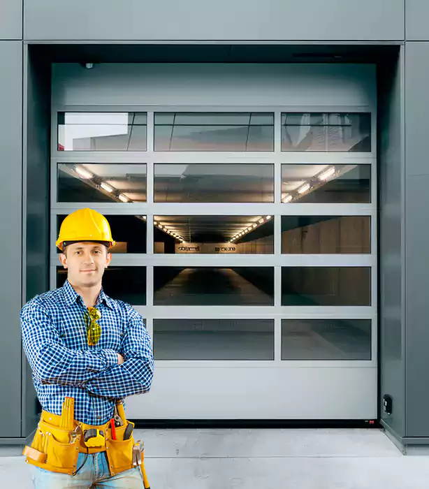 Glass Roll Up Garage Door Leisure City
