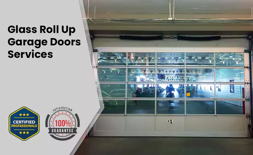 Glass Roll Up Garage Door in Leisure City, FL